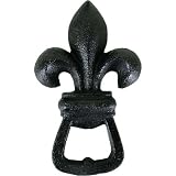 Heavy Fleur de Lys Wrought Iron Bottle Opener