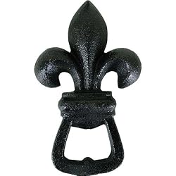 Heavy Fleur de Lys Wrought Iron Bottle Opener