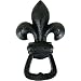 Heavy Fleur de Lys Wrought Iron Bottle Opener