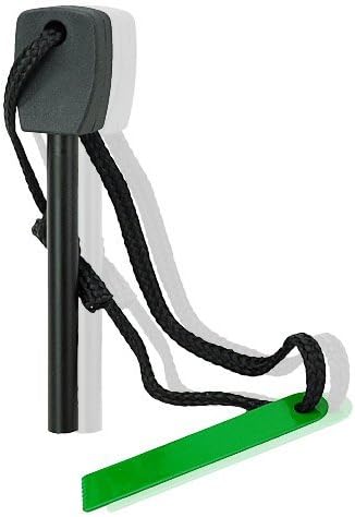 Top Hip（TM）Survival Magnesium Flint Tooth Scraper Stone Fire Starter Lighter Kit-5pack-