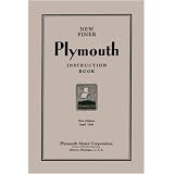 1930 PLYMOUTH Full Line Owners Manual User Guide by Plymouth