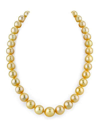 10-13mm Golden South Sea Pearl Necklace