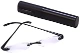 Select-A-Vision Flexi Light Reading Glass with Matching Case, Black, +1.00