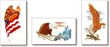 Brother SA628 Eagles Applique Embroidery Designs on Floppy