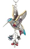Hummingbird Hand-Painted Car Charm Ornament