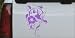 Swirl Vine Flower Hummingbird Animals Car Window Wall Laptop Decal Sticker -- Purple 10in X 6.8in