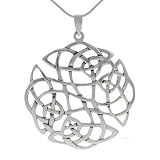 Skyline Silver SN-886 Sterling Silver Big Celtic Knot Necklace