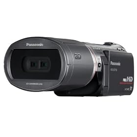 Panasonic SDT750 3D Camcorder - Black (3MOS Sensor, SD Card Recording, Full HD "2D" Functionality - without 3D lens Attached)