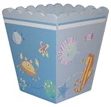 Sea Life Wood Trash Can