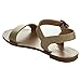 Anna Covina-8 Women's Basic Round Toe Ankle Strap Flat Heel Sandal Shoes