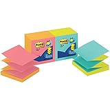 Post-it Pop-up Notes, 3 in x 3 in, Cape Town Collection, 12 Pads/Pack (R330-N-ALT)