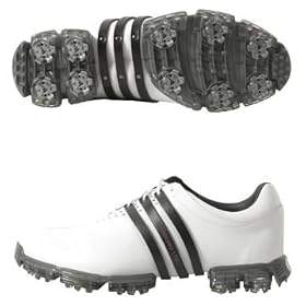 adidas Tour 360 LTD Golf Shoe (Running White Black) by adidas