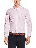 POLO CLUB Camisa Hombre Gentle White Trend Top (Rosa)