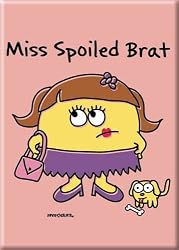 David and Goliath Spoiled Brat Refrigerator Magnet