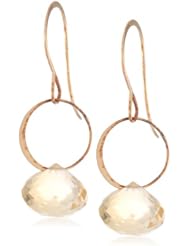 Melissa Joy Manning 14k Yellow Gold Citrine Drop Earrings
