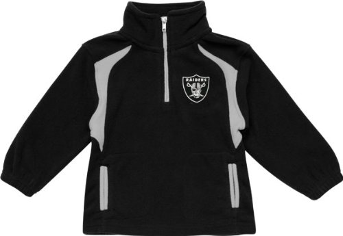 Oakland Raiders Youth Post Game Quarter-Zip Fleece Jacket