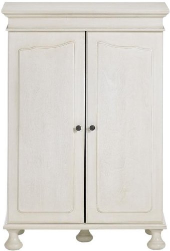 Salem Multicolormedia Cabinet With Storage Doors, 15-SHELF, MNCHSTR WHITE