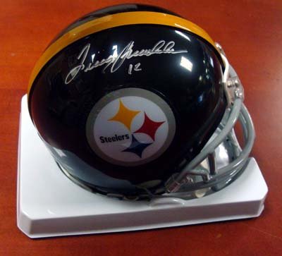 Terry Bradshaw Autographed Pittsburgh Steelers Mini Helmet PSA/DNA