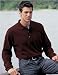 Premium Quality Men's Spartan Long Sleeve Golf Sport Shirt With Pocket - Dark Maroon