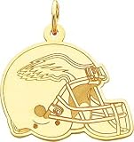 14K Gold NFL Philadelphia Eagles Football Helmet Charm