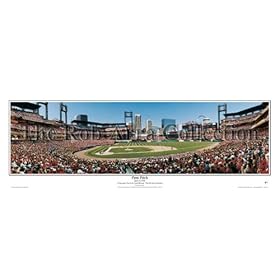 Saint Louis Cardinals "First Pitch at New Busch Stadium (2006)" Panoramic Deluxe Framed Photograph