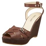 Charles Albert Womens Choco Wedge Cork Wedge