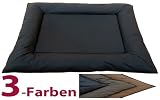 Riesiges Leder Hundebett XXL 130 x 110 x 20 cm in Kunstleder / Hundekissen