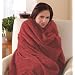 Sunbeam Microplush Throw Camelot Cuddler Heated Electric Warming Heating Blanket, Cranberry Red