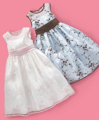 Bonnie Jean Little Girl Embroidered Sleeveless Dress