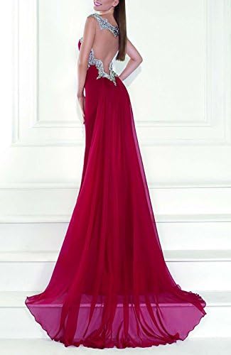 Sherrydress Cap Sleeves Beaded Illusion Long Gown with Flowy Chiffon Flyaway