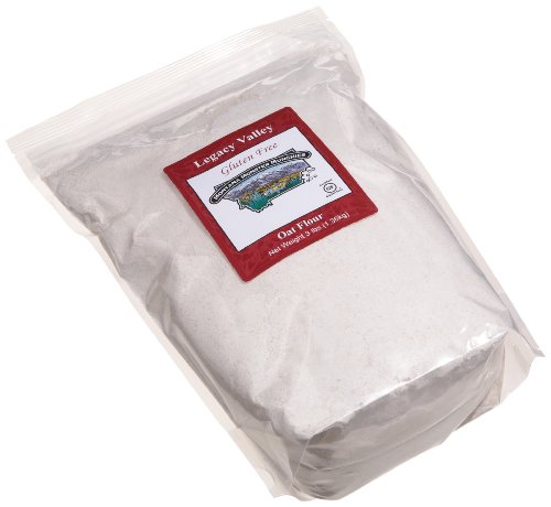 Legacy Valley Certified Gluten Free Whole Grain Oat Flour, 48-Ounce Pouches (Pack of 2)