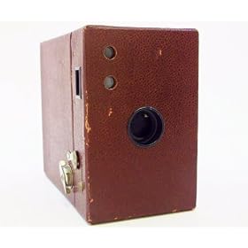 Vintage Kodak Rainbow Hawkeye 2A Model B Maroon Box Camera