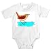 Onesie with wren, hen, troglodytes, puddle, bird, animal