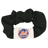 New York Mets Scrunchy Style Pony Tail Holder - Black