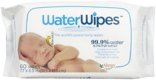 DermaH2O WaterWipes Pack, 60 Count by DermaH2O WaterWipes