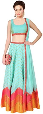 Traditional and Designer lehenga Choli By KMOZI (Navratri Special) (Sky Blue)