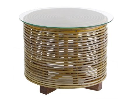 Artisanti Sansone Round Rattan Side Table Artisanti Sansone Round Rattan Side Table