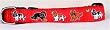 Designer Cavalier King Charles Dog Collar - Red Cavalier King Charles Collar - Medium - Made in USA