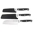 Kitchen Aid Set of 2 Santoku Knives with Sheaths