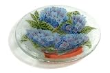 Peggy Karr 9-Inch Glass Hydrangea Bowl
