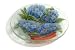 Peggy Karr 9-Inch Glass Hydrangea Bowl