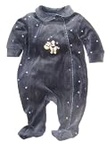 Velour Footie by Baby's Own