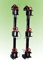 3 place Deluxe Vinyl Coated Commercial Enclosed Trailer Trimmer rack for Stihl, Echo, Tanaka, Redmax
