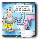 Londons Times Funny Music Cartoons - Toilet Domestic Problems - Mouse Pads