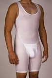 New and Improved! Mens Compression Knee-Length Bodysuit