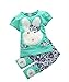 2pc Suit Baby Kids Girls Boys Toddlers Cute Rabbit Top+short Pants Set Clothes