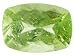 Jewelry : MIN .65CT 7X5MM CUSHION UNHEATED GREEN ELBAITE TOURMALINE