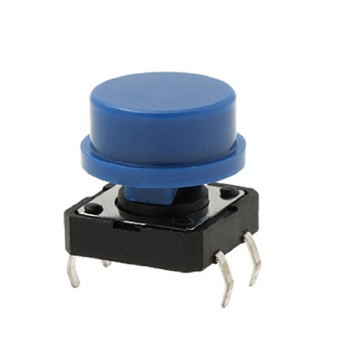 10 Pcs 12 x 12mm Panel Momentary Tactile Tact Push Button Switch 4 Pin DIP w Cap