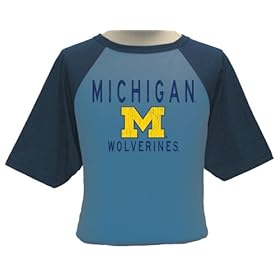 Michigan Heathered Raglan T-Shirt