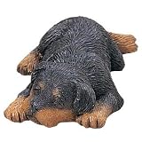Rottweiler Rottie Dog Figurine Sleeping Puppy Snoozer Pet